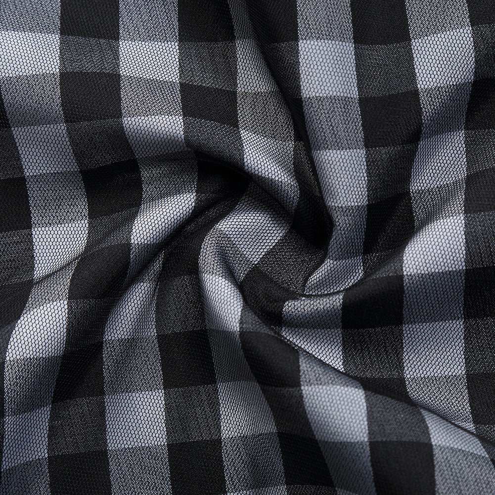 WIESNFASHION Damen Oktoberfest Plaid Mesh Stitching Stickerei A Line Abendkleider Anzug