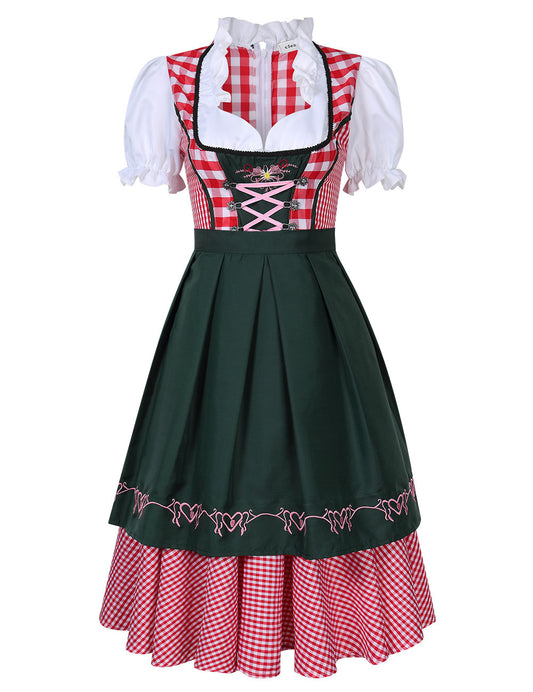 WIESNFASHION Damen Oktoberfest Set Bayerisches Bier Kleid