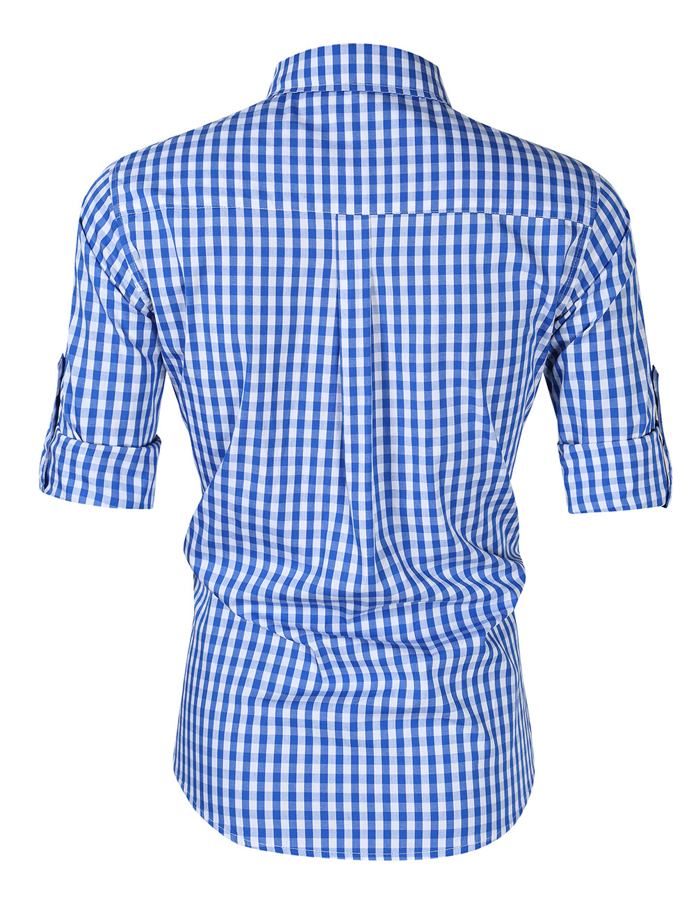WIESNFASHION Männer Oktoberfest Kostüme Langarmhemd Mode Plaid Fronttasche Klassisches Hemd Tops